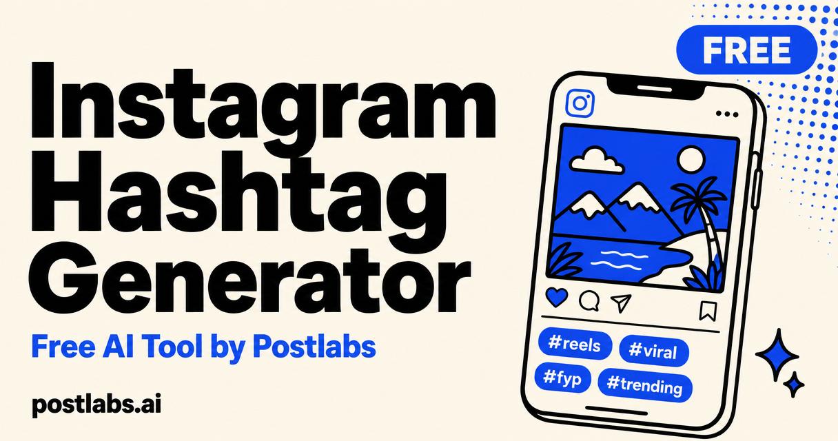 Free Instagram Hashtag Generator by Postlabs
