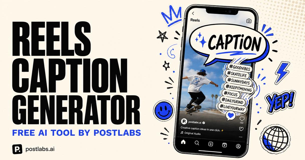 Free Instagram Reels Caption Generator by Postlabs