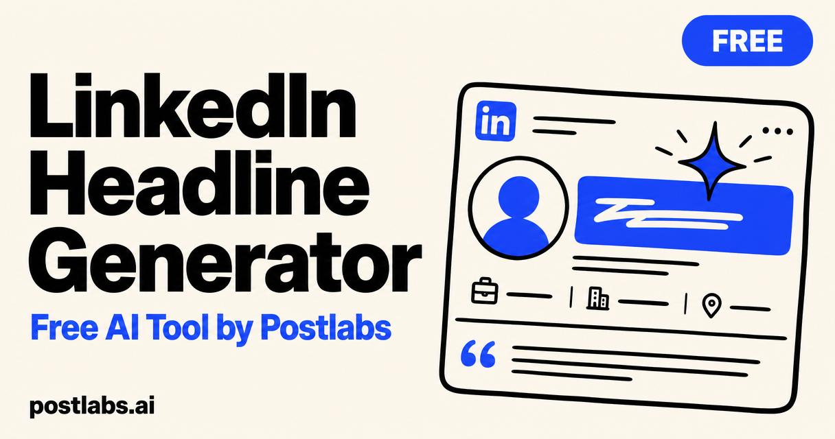 Free LinkedIn Headline Generator by Postlabs