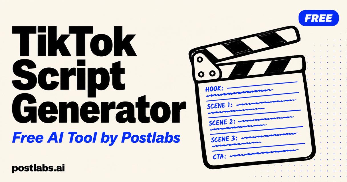 Free TikTok Script Generator by Postlabs