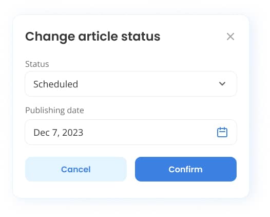 Postlabs change Status