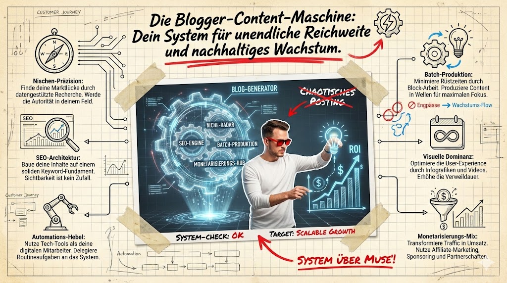 Wie kann ich als Blogger eine Content-Maschine aufbauen? Wie kann ich als Blogger eine Content-Maschine aufbauen?