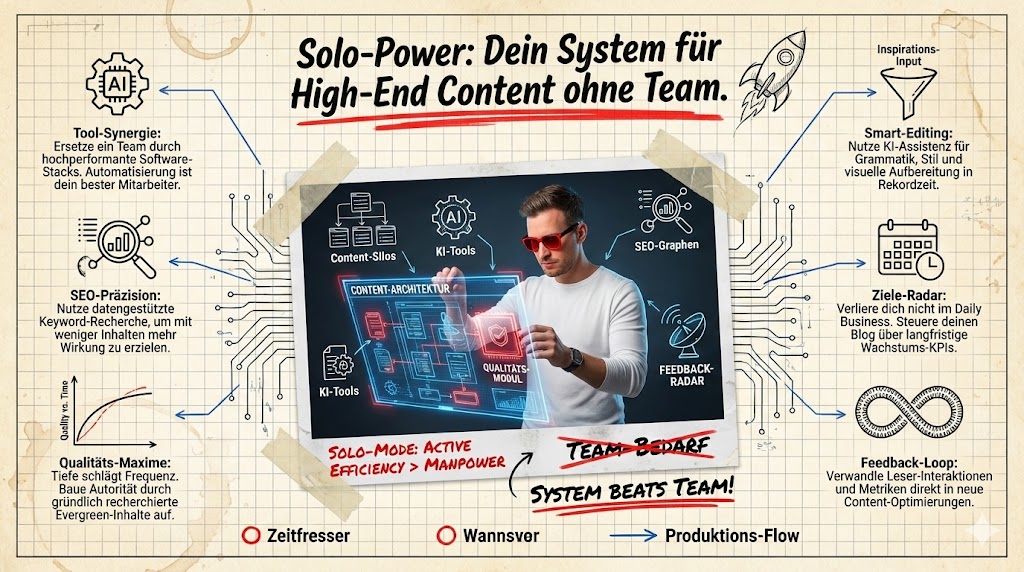 Wie kann ich als Blogger ohne Team hochwertigen Content veröffentlichen? Wie kann ich als Blogger ohne Team hochwertigen Content veröffentlichen?