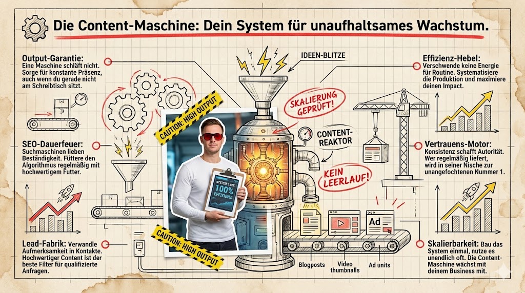 Wie kann ich als Content-Marketer eine Content-Maschine aufbauen?