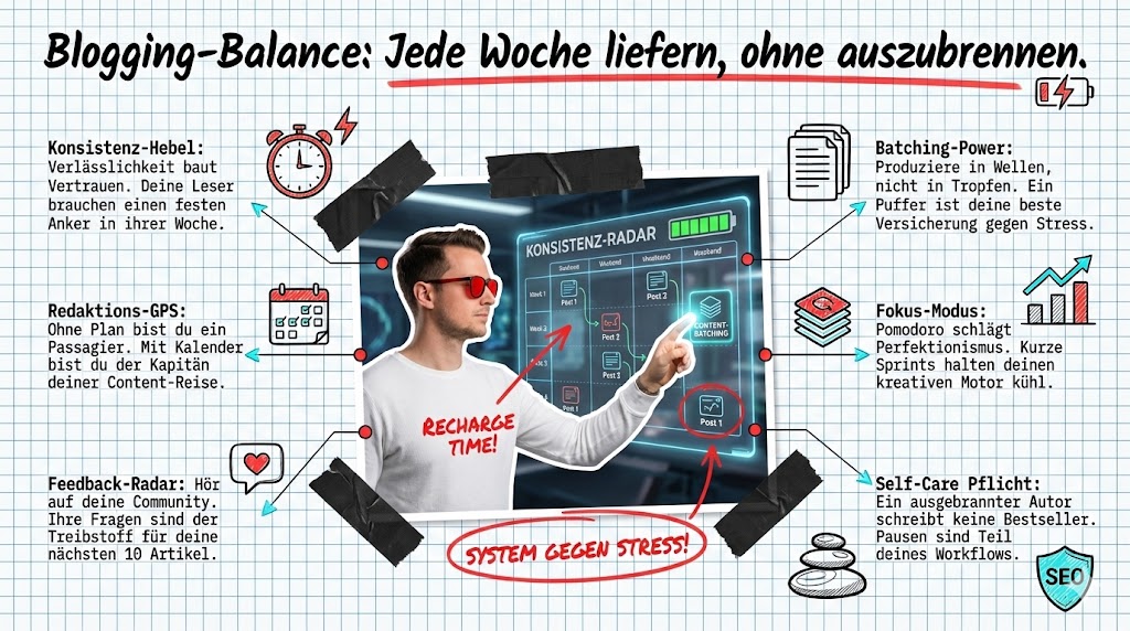 Wie schaffe ich es als Blogger, jede Woche zu ver&ouml;ffentlichen &ndash; ohne auszubrennen?