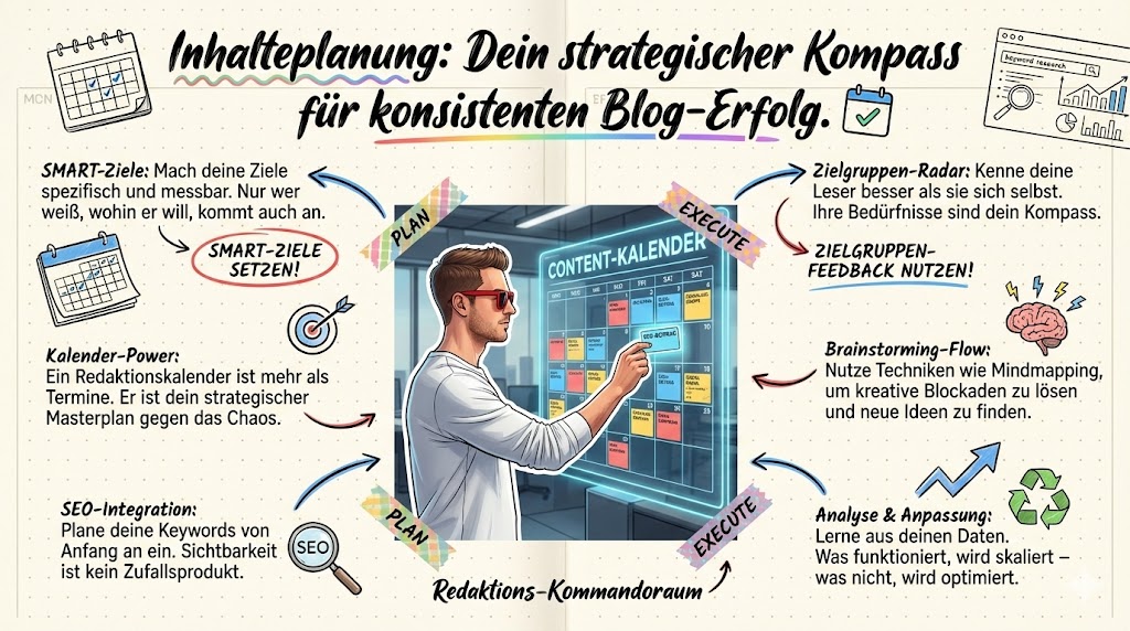 Was ist der effizienteste Weg f&uuml;r Blogger, Inhalte zu planen und umzusetzen?