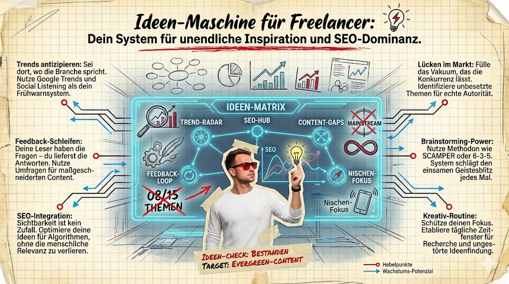 Wie finde ich als Freelancer ständig neue Ideen für Blogartikel? Wie finde ich als Freelancer ständig neue Ideen für Blogartikel?