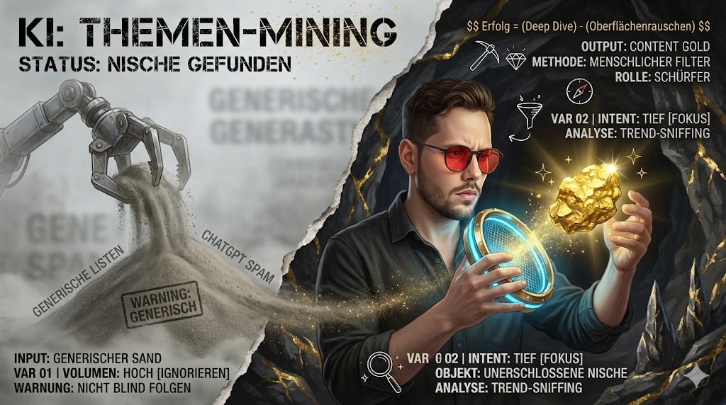 Wie finde ich mit KI Blog-Themen, die nicht komplett &uuml;berlaufen sind?