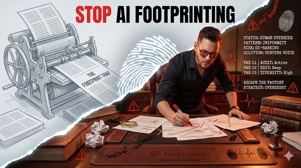 How do I prevent "AI footprinting" in large-scale content clusters?