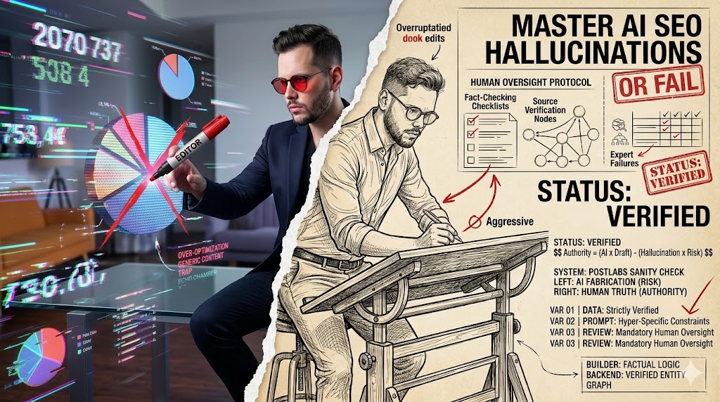 What are the most common "hallucination triggers" to watch for in AI SEO articles?