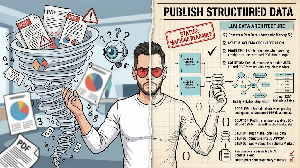 What is the specific "LLM-Friendly" format for publishing proprietary statistics?