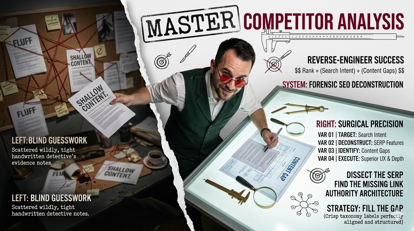 Competitive Content Analysis: Reverse‑Engineering Top‑Ranking Articles.