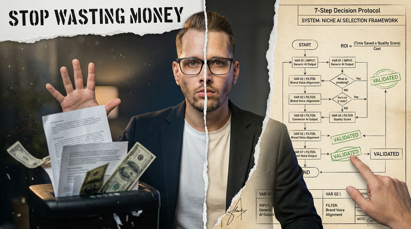 Stop Wasting Money! Choose Your Niche AI Tool in 7 Steps (2026) Stop Wasting Money! Choose Your Niche AI Tool in 7 Steps (2026)